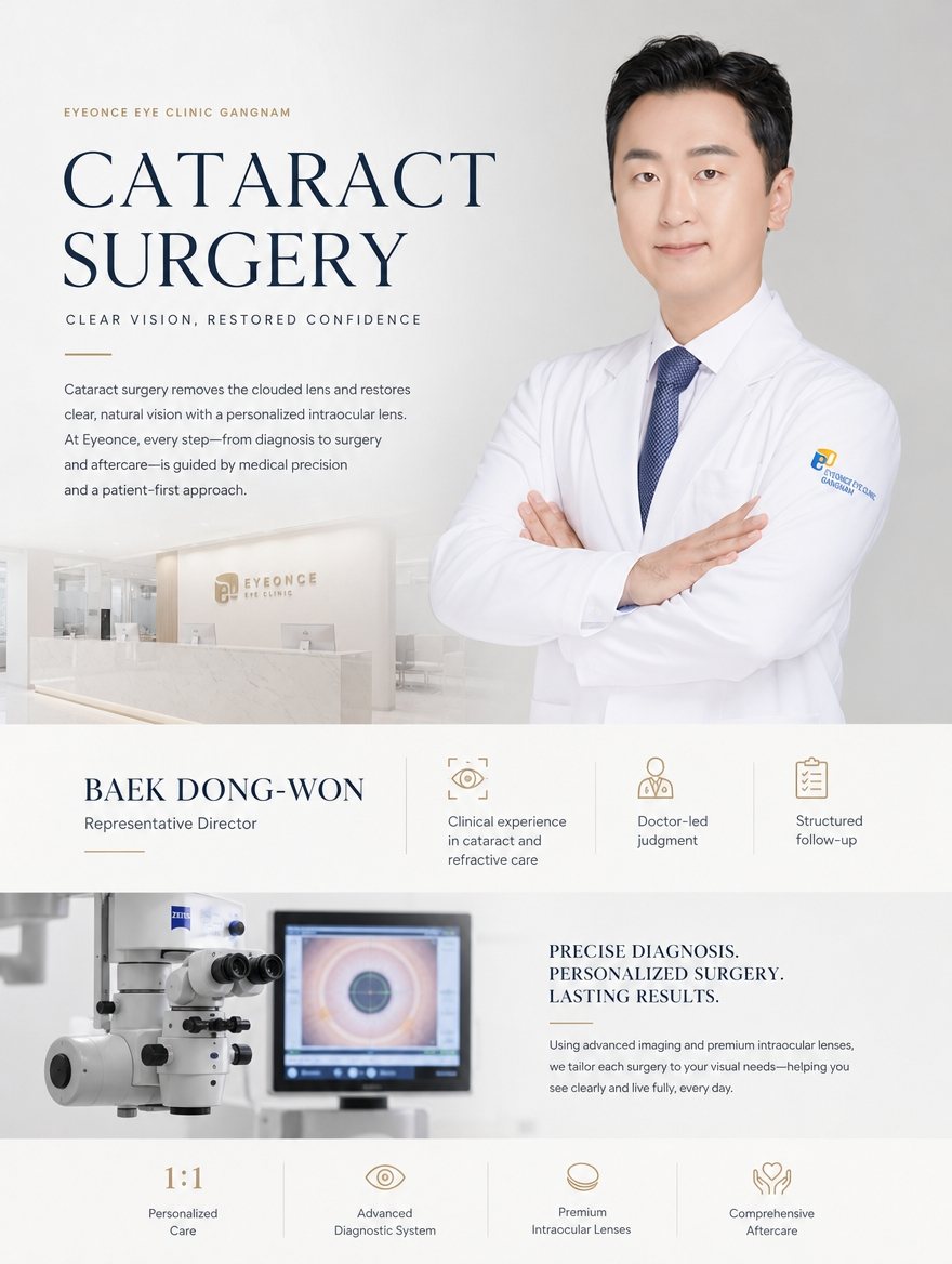 Premium cataract surgery Seoul Korea