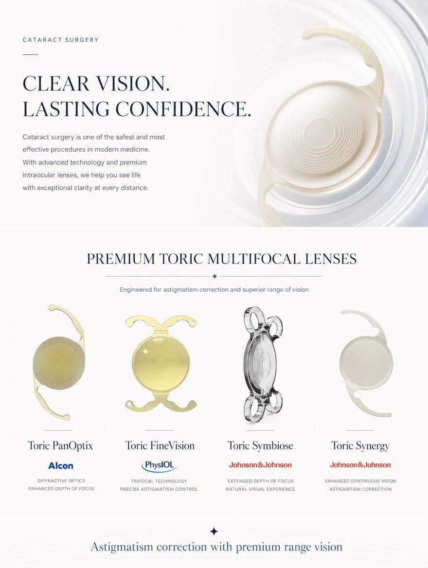 Premium trifocal and toric multifocal IOL brands at EYEONCE Eye Clinic Seoul — panel 9