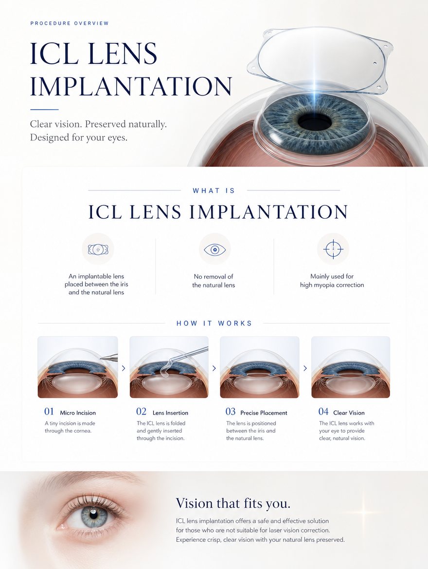 What ICL is and the EVO Aqua ICL CentraFLOW phakic intraocular lens at EYEONCE Eye Clinic Seoul — panel 3