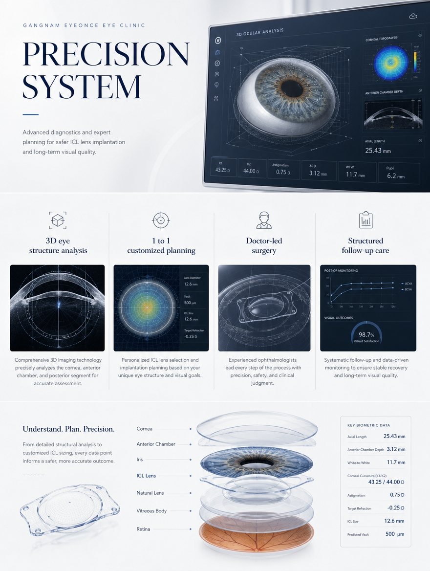 ICL precision system, ocular biometry and international patient care at EYEONCE Eye Clinic Seoul — panel 10