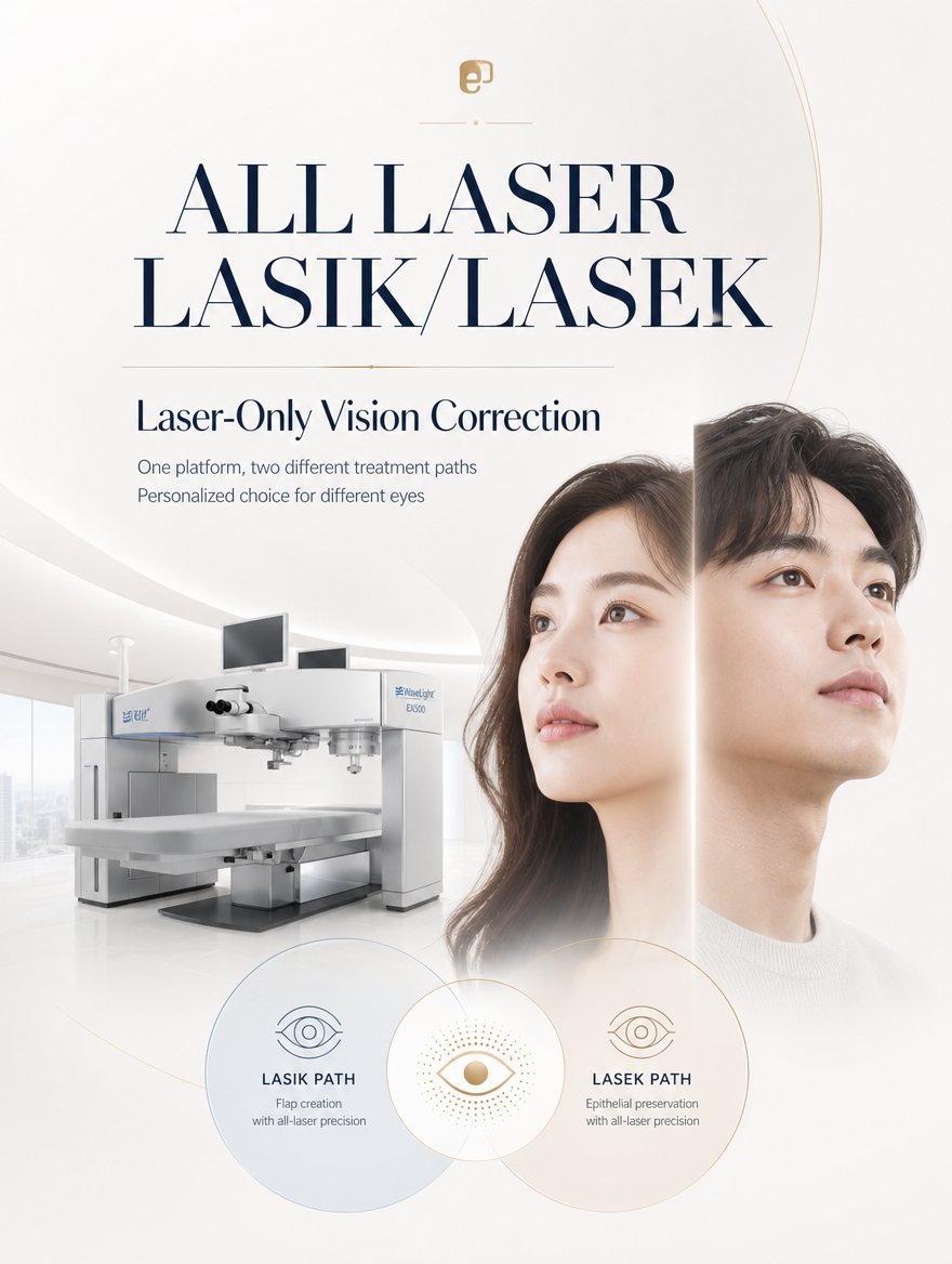 All-laser LASIK LASEK vision correction Korea