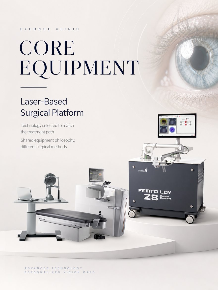 LASIK vs LASEK paths on the Ziemer FEMTO LDV Z8 and WaveLight EX500 at EYEONCE Eye Clinic Seoul — panel 3