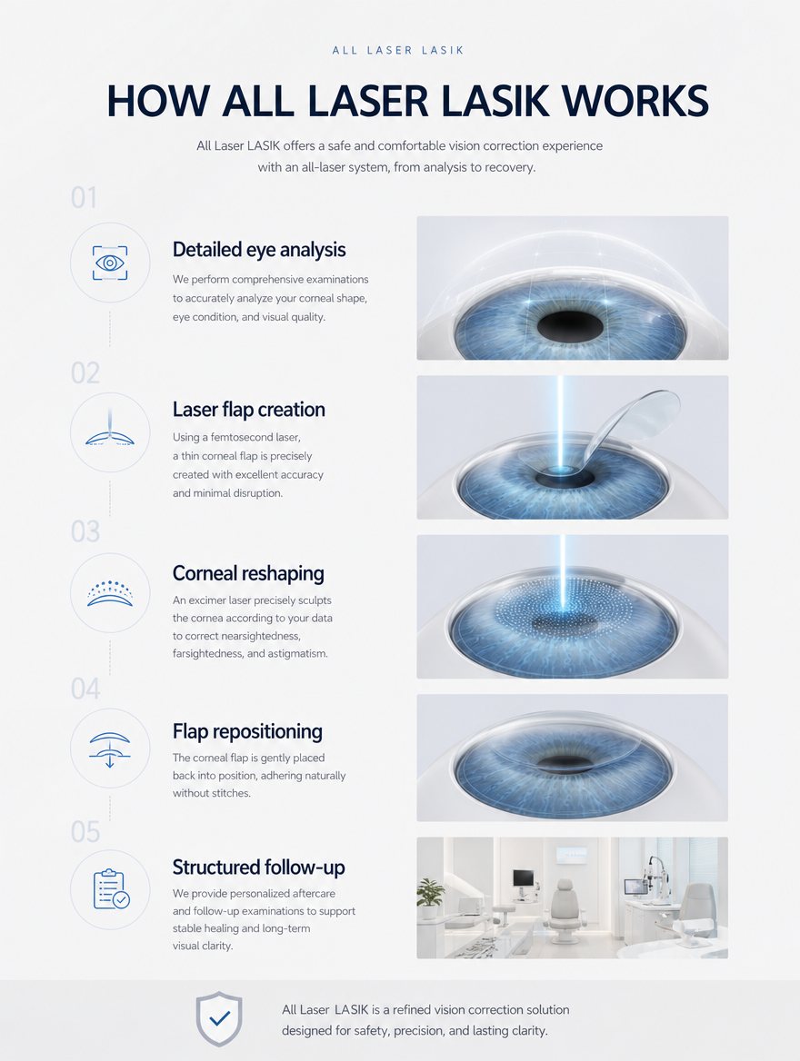 Who LASIK is for and how the flap procedure works at EYEONCE Eye Clinic Seoul — panel 7