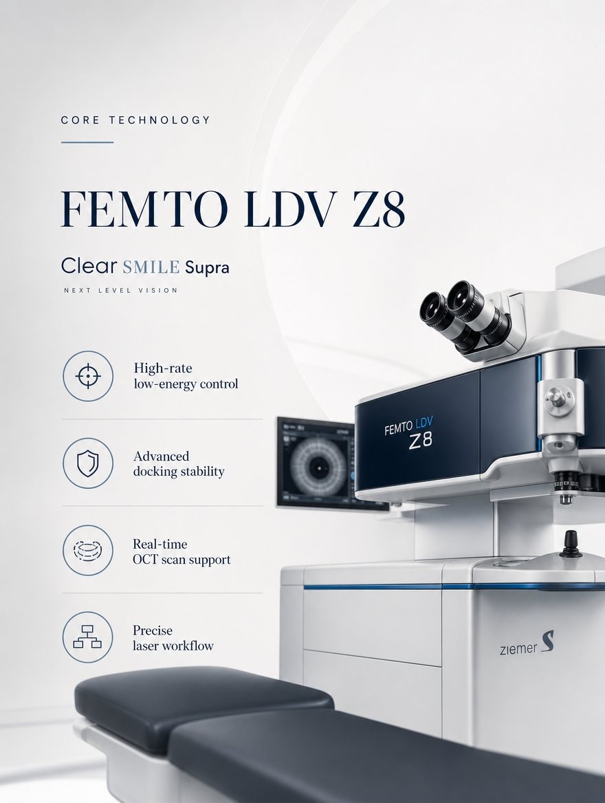 Ziemer FEMTO Z8 femtosecond laser platform at EYEONCE Seoul