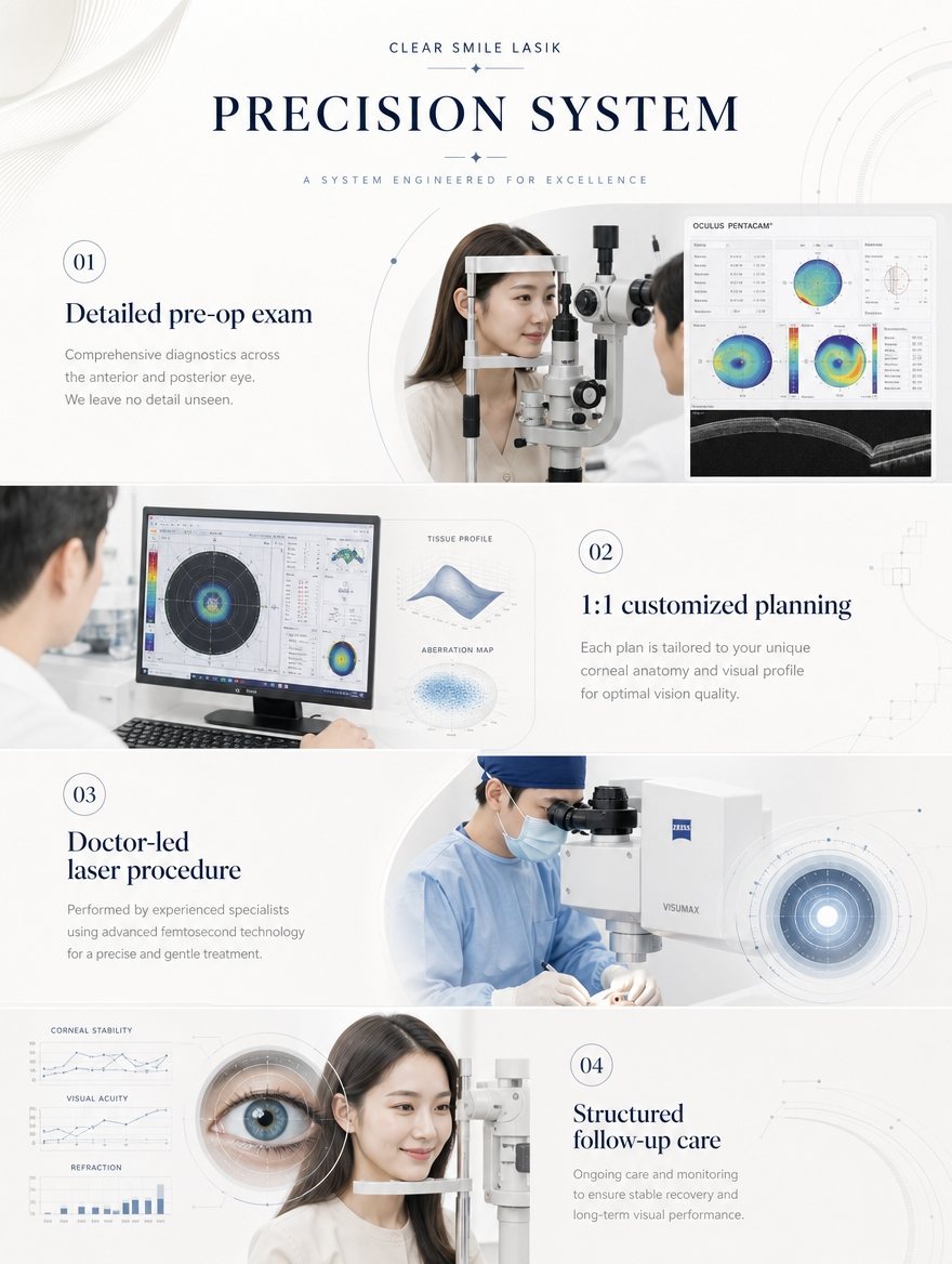 SMILE LASIK precision system, Ziemer FEMTO Z8 and international patient care at EYEONCE Eye Clinic Seoul — panel 10