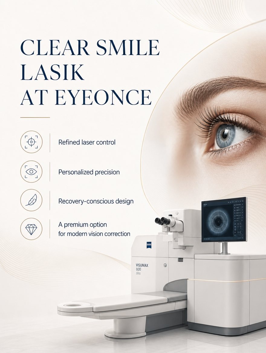 SMILE LASIK precision system, Ziemer FEMTO Z8 and international patient care at EYEONCE Eye Clinic Seoul — panel 12